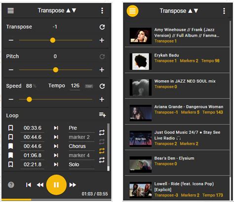 Transpose pitch - speed - loop for Chrome