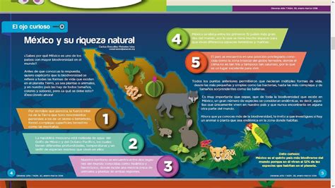 APRENDIENDO A COMPRENDER 3°: INFOGRAFÍA: MÉXICO Y SU RIQUEZA NATURAL