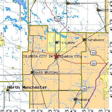 Columbia City, Indiana (IN) ~ population data, races, housing & economy