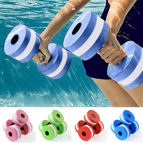 Cheers.US 1Pc Water Aerobic Exercise Foam Dumbbell Pool Resistance, Detachable Water Aqua ...