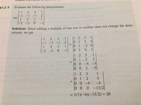 linear algebra - Finding determinant using row operations - Mathematics ...