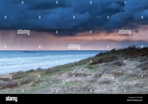 ship in North sea at storm Stock Photo - Alamy