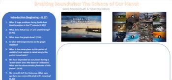 David Attenborough Breaking Boundaries Documentary Worksheet by Aidan Ryan