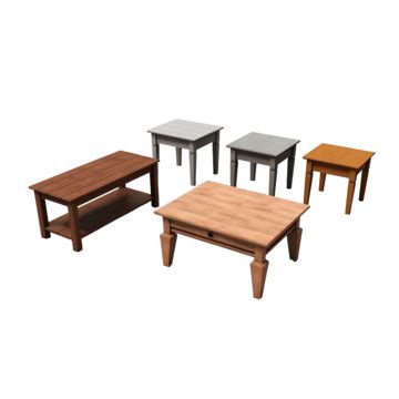 Set Of Furniture Coffee Table 3d Rendering Png File, Table, Furniture, Interior PNG Transparent ...