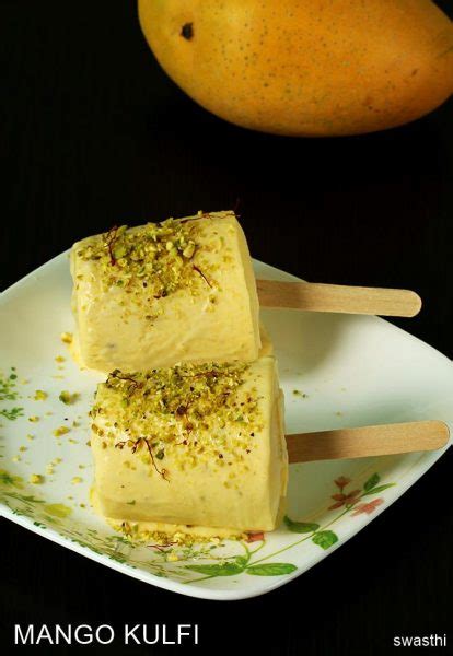 Mango kulfi - Swasthi's Recipes