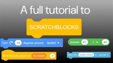 A FULL tutorial to SCRATCHBLOCKS - YouTube