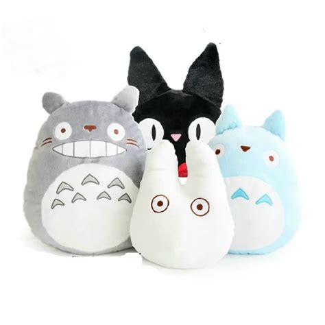 Dragon Cat Totoro Toy Soft Stuffed Pillow/Cushion Cartoon White Doll ...