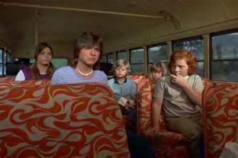 The Partridge Family - trying not to smell each other as they ride in the family bus after ...