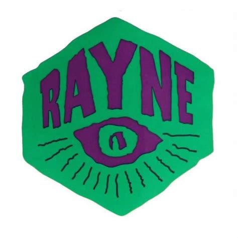 Buy Rayne Eye Logo Sticker - Green/Purple at the Sickboards Longboard Shop