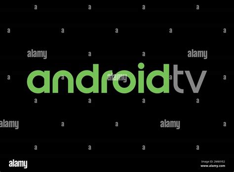 Android TV, Logo, Black background Stock Photo - Alamy