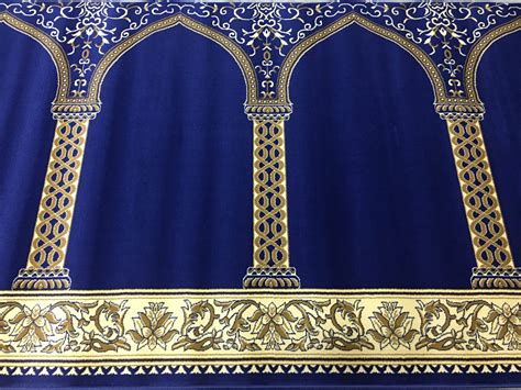 Portable Royal Blue Hira Prayer Rug | Muslim Prayer Rug | Musalla ...