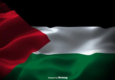 Vector Close Up Of Gaza Strip Flag 152371 Vector Art at Vecteezy