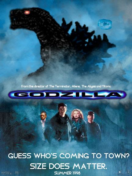 Godzilla 1998 Redesign Poster by GodzillaLover04 on DeviantArt