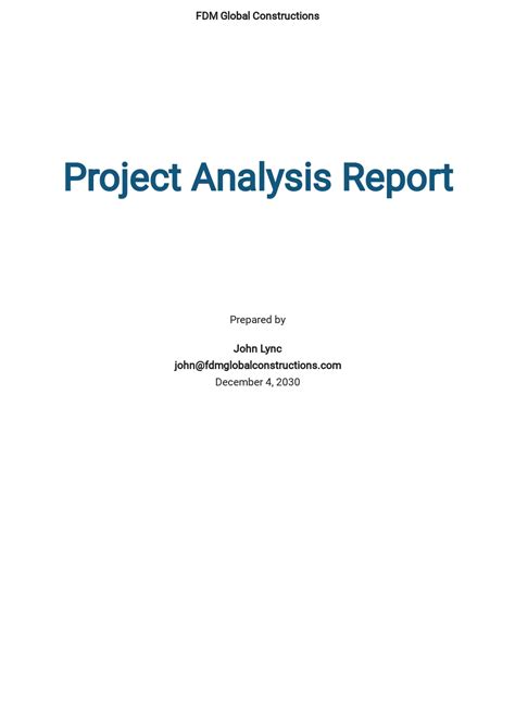 Project Analysis Report Template – Atlanticcityaquarium.com