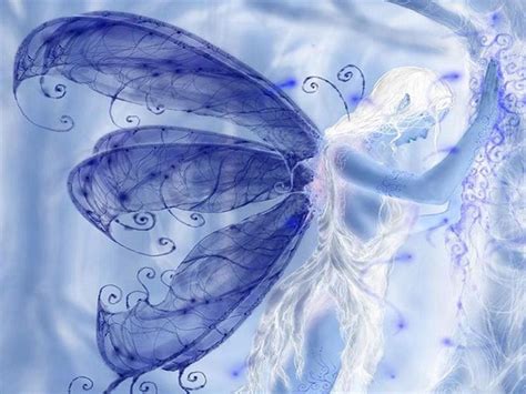 Blue Fairy - fairies Wallpaper | Fairy wallpaper, Fairy silhouette, Fairy images