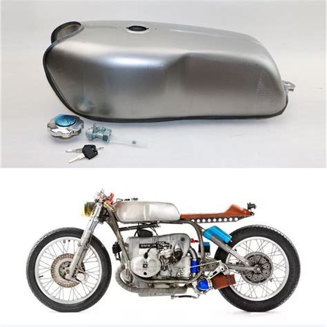 2.4 Gallon Cafe Racer Gas Fuel Tank Universal Custom Tank for Honda Yamaha BMW | eBay