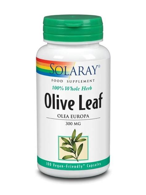 Olive Leaf 300mg 100 Capsules (Solaray) | Healthy Supplies