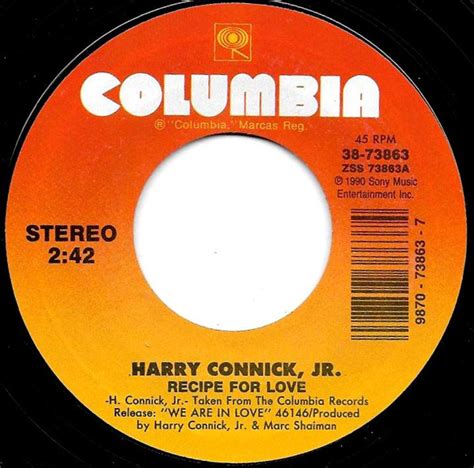 Harry Connick, Jr. - Recipe For Love / It Had To Be You (1991, Vinyl ...