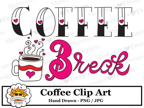 Coffee Break Clip Art Graphic by Shawnna's Designs · Creative Fabrica