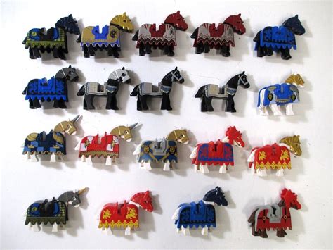 LEGO Lot of 19 Horse Minifigures with Barding #2 | #1873777174