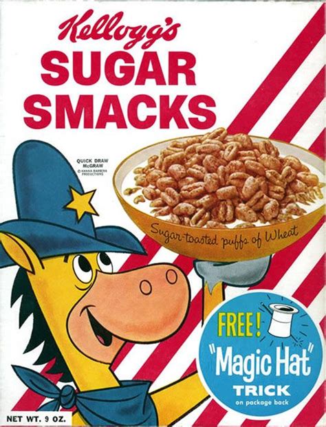 Created in 1953 Sugar Smacks was a sweetened-puffed cereal. The original mascot was cartoon ...