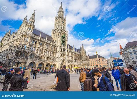 The Marienplatz in the City Centre of Munich, Germany. Editorial Photography - Image of munich ...