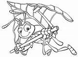A bugs life coloring pages For Kids sketch template