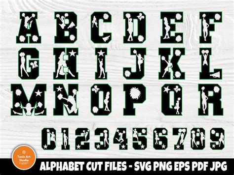 Cheer font SVG, Cheer alphabet cut files - So Fontsy