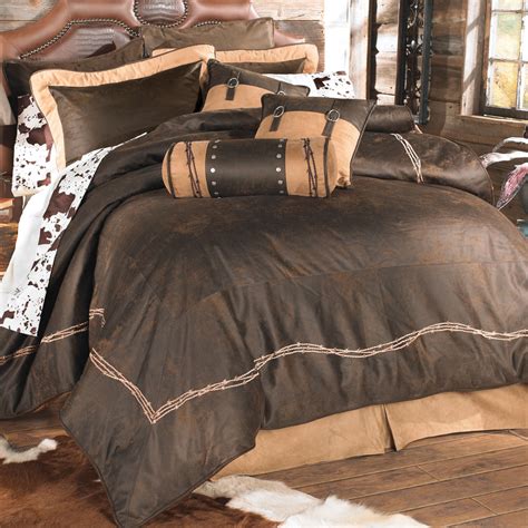 Chocolate Barbed Wire Bed Set - Queen | Full bedding sets, Bedding sets, Western bedding