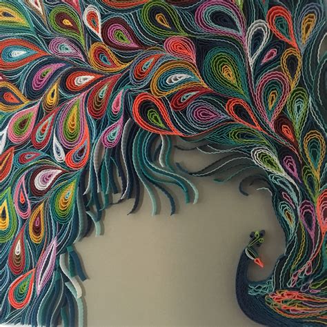 Quilled Abstract Peacock Quilling Wall Art The art of | Etsy | Peacock quilling, Paper quilling ...