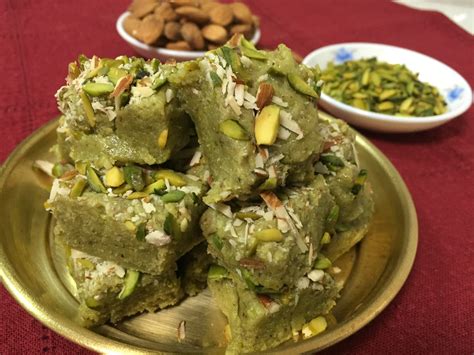 Piyush & Kirti's Kitchen: Badam Pista Barfi (Almond & Pistachio Fudge)