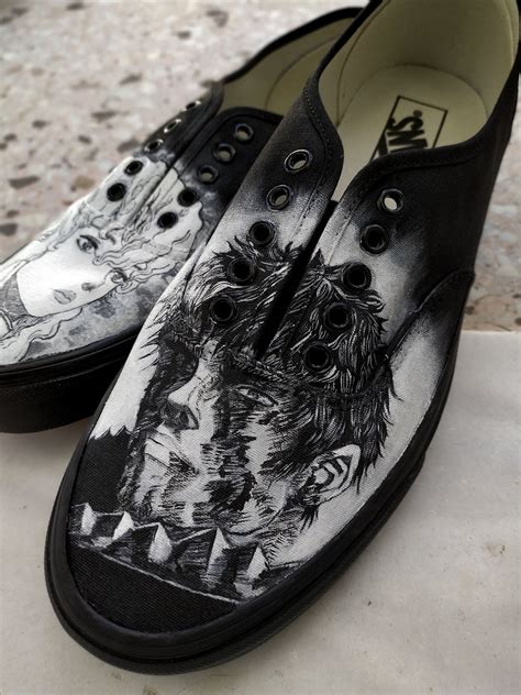 Custom Anime Hand Painted Original Vans Shoes - Etsy