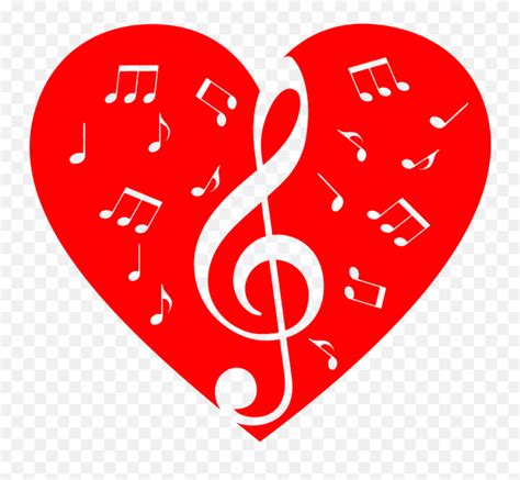 Music Note Heart Transparent Png - Hearts With Music Notes Emoji,What Are Emoji Loves On ...