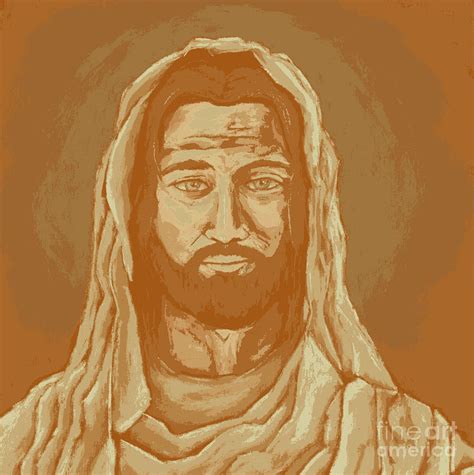 Pop Art Jesus - Orange Digital Art by David Hinds - Pixels