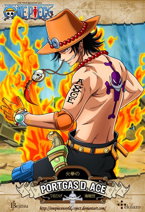 One Piece - Portgas D. Ace by OnePieceWorldProject.deviantart.com on @deviantART Ace One Piece ...