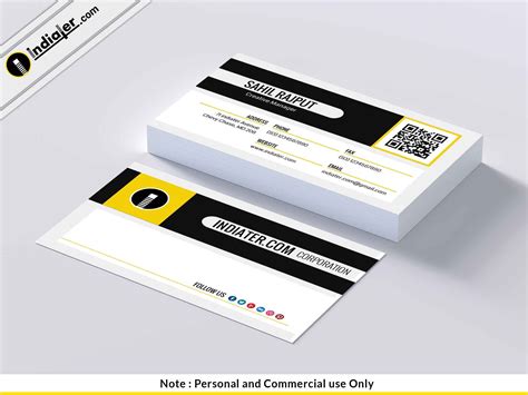 Free Clean Business Card PSD Template | Business card psd, Cleaning business cards, Professional ...