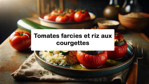 Recette tomate farcie & riz à la courgette | L. Knopik