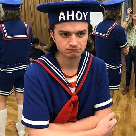 Stranger Things Costume Test, Steve, Scoops Ahoy Ice Cream, Joe Keery, Season 3 | คาวาอี