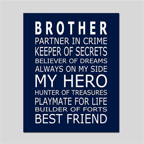 BROTHERS Print Brothers Quote Brothers Decor Big Brother Quote Brothers Wall Art Boy Nursery Art ...