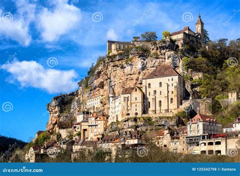 Rocamadour Village, a Beautiful UNESCO World Culture Heritage Si Stock Photo - Image of ...