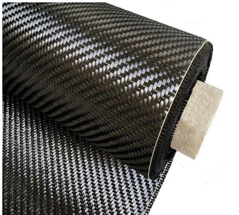 Black 3K 240g Carbon Fiber Fabric Twill Weave Light Weight For Car ...