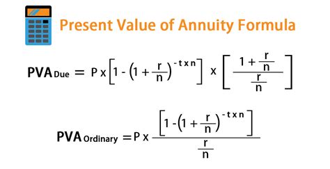 Present Value of Annuity Formula | Calculator (With Excel Template)