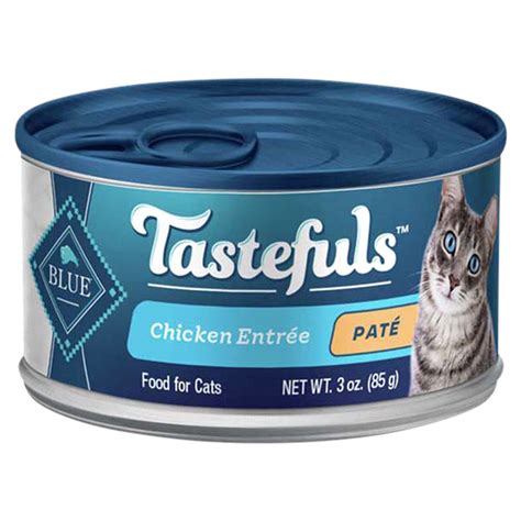 Blue Buffalo Tastefuls Adult Cat Chicken Entree Pate Wet Cat Food 3 oz ...