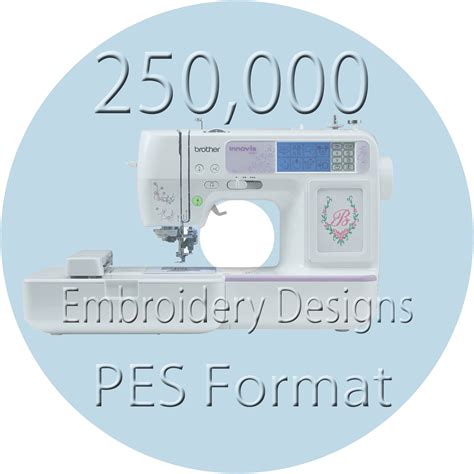 Embroidery Designs 250000 PES Files Brother Machine for sale online | eBay | Machine embroidery ...