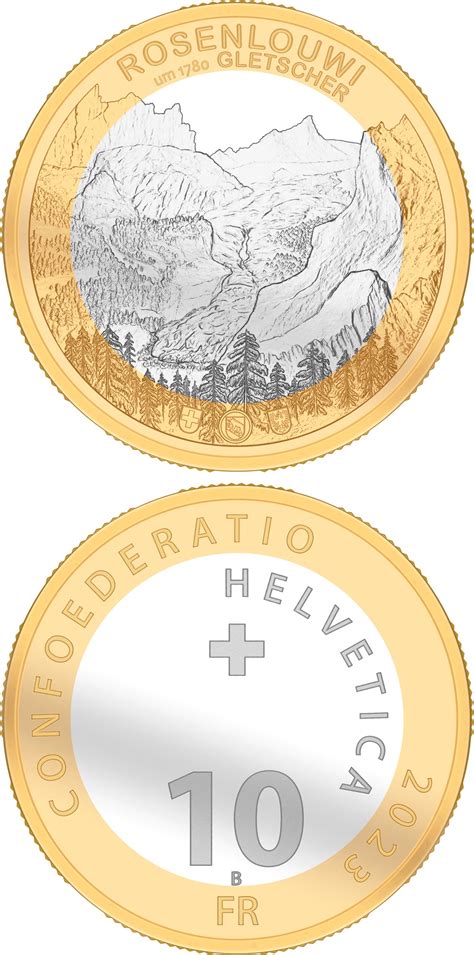 10 francs coin - Rosenlaui glacier | Switzerland 2023