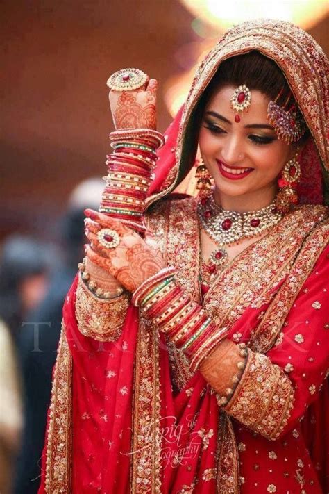 Nice Dulhan dresses pakistani Red is a gorgeous wedding colour... Check more at http:/… | Indian ...