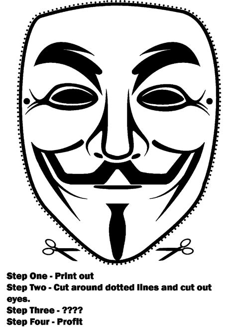 Guy fawkes masks clipart - Clipground