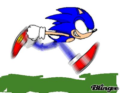 sonic running Picture #130480343 | Blingee.com