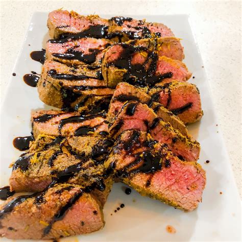 Marinated Lamb Backstrap & Balsamic Glaze | Marinated lamb, Lamb backstrap, Lamb recipes