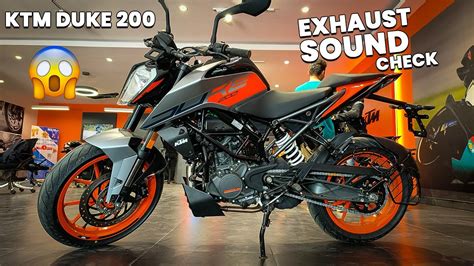 Here is KTM DUKE 200 New Model | Exhaust Sound Check 😱 - YouTube